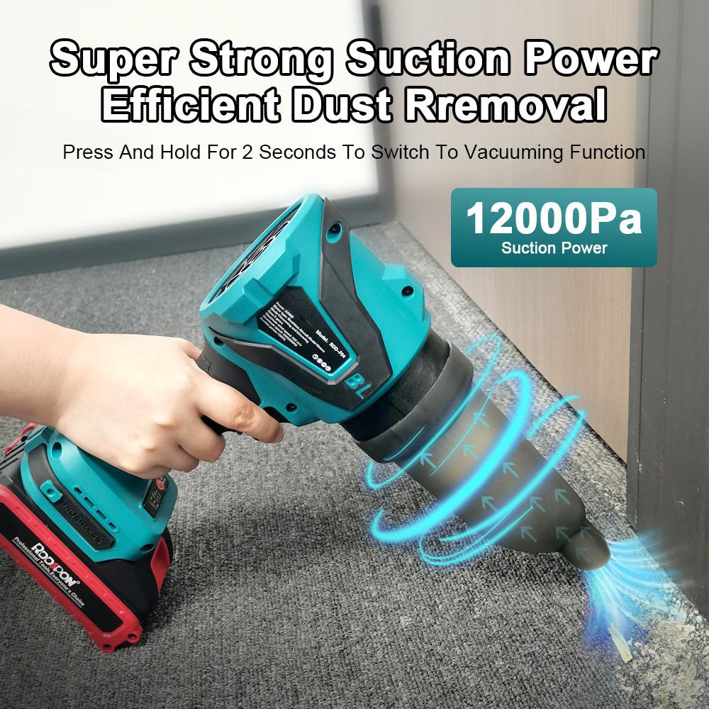 3200W 300000RPM Handheld Turbo Jet Fan Brushless Electric Blower Portable Leaf Dust Blowing and Suction Power Tool