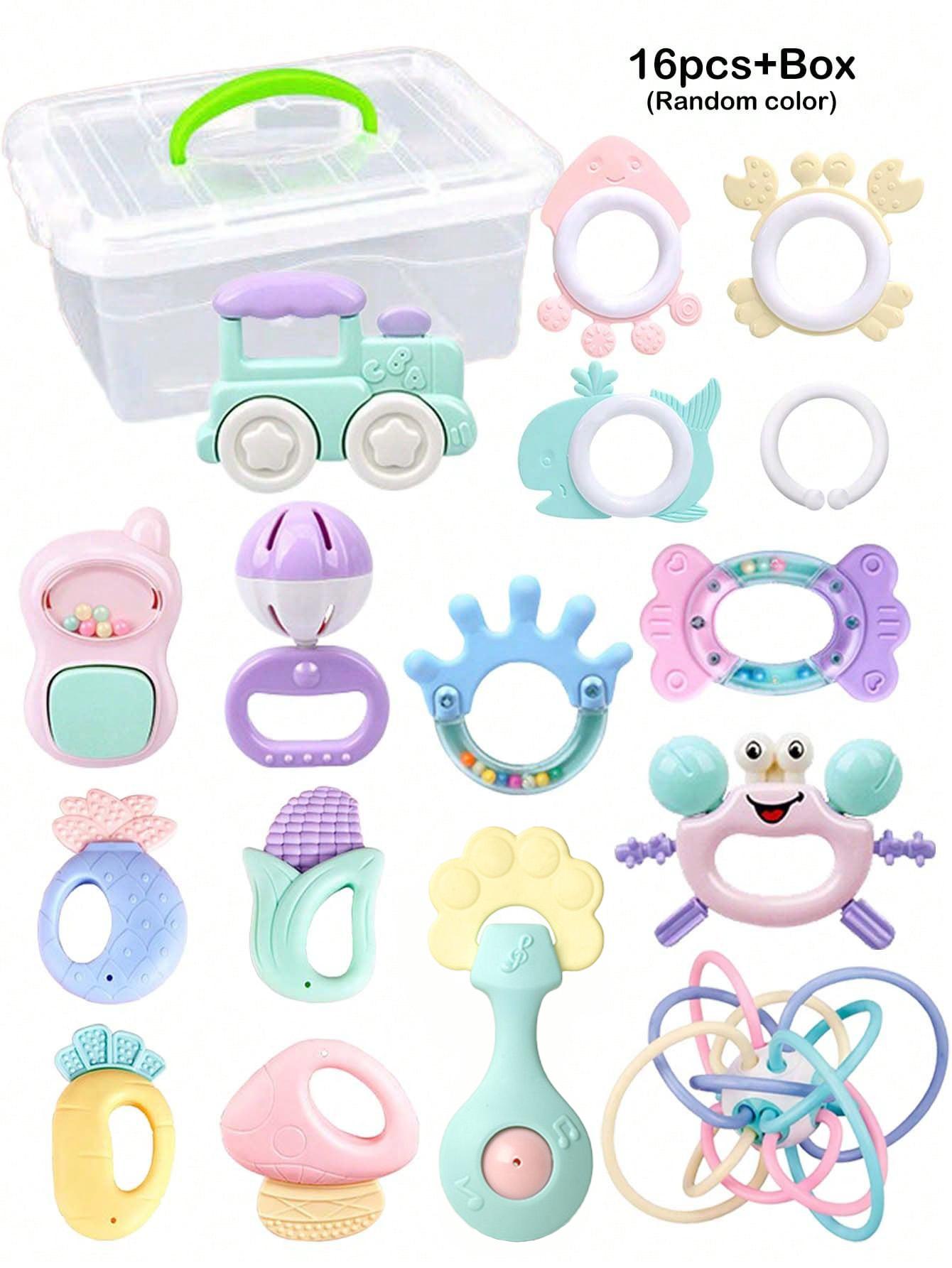 High-Quality 16Pcs High-Quality Box High-Quality Baby High-Quality Rattles High-Quality Months High-Quality Baby High-Quality Educational Play sets
