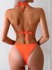 Elegant Halter Bikini Swimsuit - Women's Sexy Beachwear