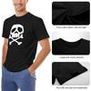 Man Tshirt Old School Punk Rock Skull T-Shirt T-shirt for a Boy Sweat Shirt Oversized T Shirts for Men Black Cotton T-shirt