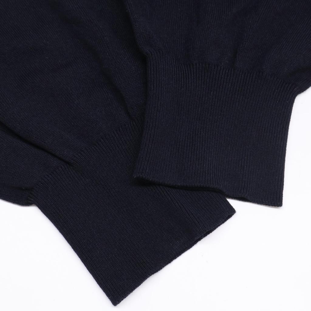 FOXEY 42769 Alessa Cardigan Hooded Knit Tops 38 Midnight blueUsed