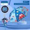 Children's Long-Handled Umbrella, Sun Protection, Uv Protection, Rain or Shine Use, Special Cartoon Design for Primary School Students and