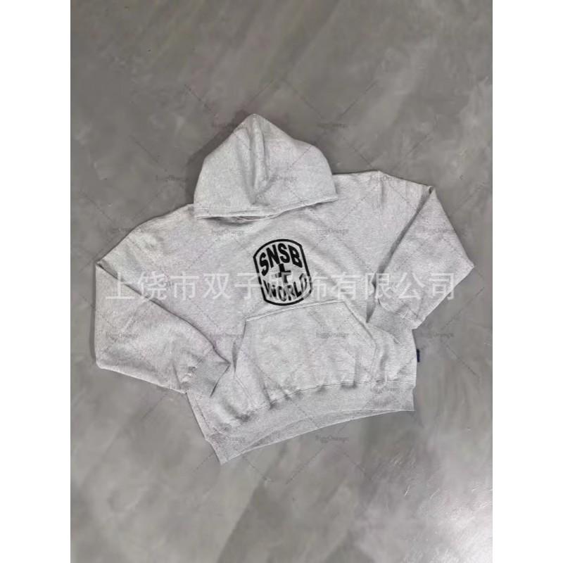 Teens Hoodie Set Letter Print Loose Fit Casual Sweatshirt Men Women