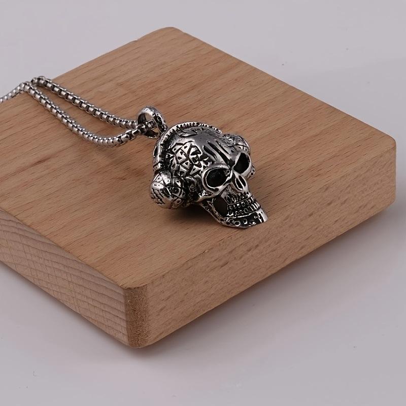 European and American Trendy Brand Retro Skull Men's Skull Fashion Jewelry Domineering Necklace Pendant