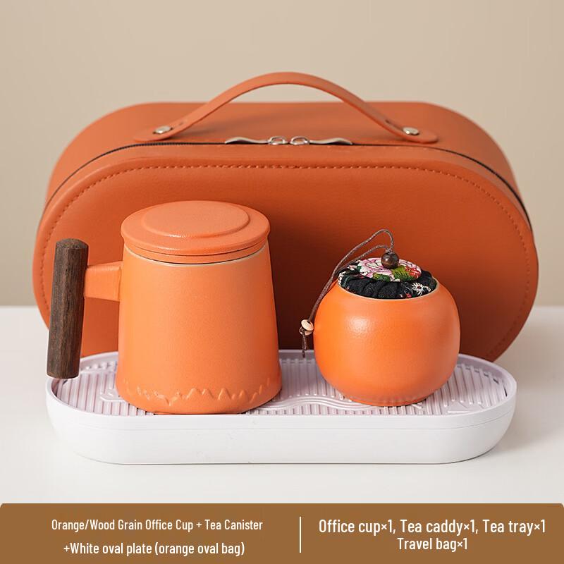 Yi Pan Office Mug & Tea Caddy Gift Set