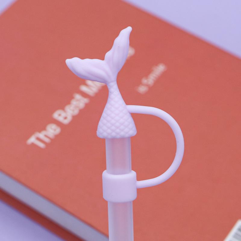 Stanley Water Bottle Silicone Straw Cover with Dust Plug - 10mm Bow Design