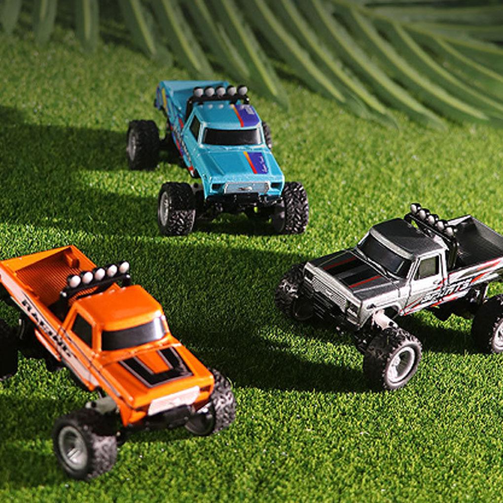 ABS 1/64 Mini Rc Monster Truck With Trailer 4G Remote Control USB Rechargeable Alloy Housing