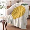Gelbe Zitrone Überwurf Weiche Flanell AC-Decke Leichte Sommer-Nickerchen-Decke Gemütliche Decke für Sofa Bett Reise Zuhause