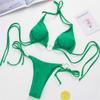 Costume da bagno donna bikini a forma di amore sexy con scollo all'americana Costume da bagno femminile Costume da bagno a due pezzi Costume da bagno da bagno con taglio alto Swim Lady