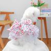 Lovely Puppy Princess Skirt Floral Dress Pet Dresses Pet Clothes Dog Dress  Spring/Summer