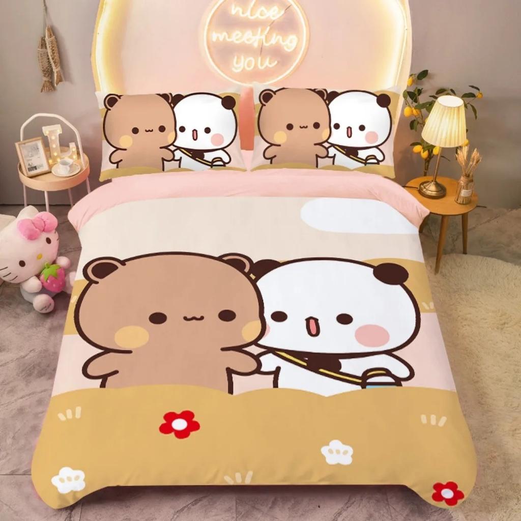 Kawaii Bubu And Dudu Bedding Sets For Children And Adults Lovely Children's Duvet Cover Comforter Bed Single Twin Full King Quee