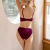 Women’s Bra Set Lace Embroidery Push Up Deep V 3/4 Cup Bras Sexy Underpants Everyday Intimates Spring Summer Underwear Sets
