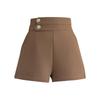 2026 Spring/Summer Women's High-Waisted A-Line Suit Shorts - Versatile, Slimming, Loose Fit, Wide-Leg