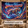 Decorative Artwork (31) Theme Personalized Tapestry Custom Name Text Wall Hanging Tapestry Home Background Decoration