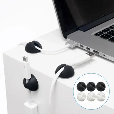 Mini silikonový organizér kabelů Klipy na dráty do auta Stahovací pásky Úložný prostor na kabely Domácí kancelář Počítač Držáky na USB kabely pro mobilní telefony Autopříslušenství