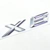 3D ABS Black Chrome Car Letters Rear Trunk Badge X6 Logo For BMW X6 Sticker Emblem X6 Lettering Accessories al2