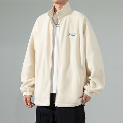 Men's Casual Jacket Men's Winter Hong Kong Style Trend Loose and Versatile Handsome Stand-up Collar Jacket