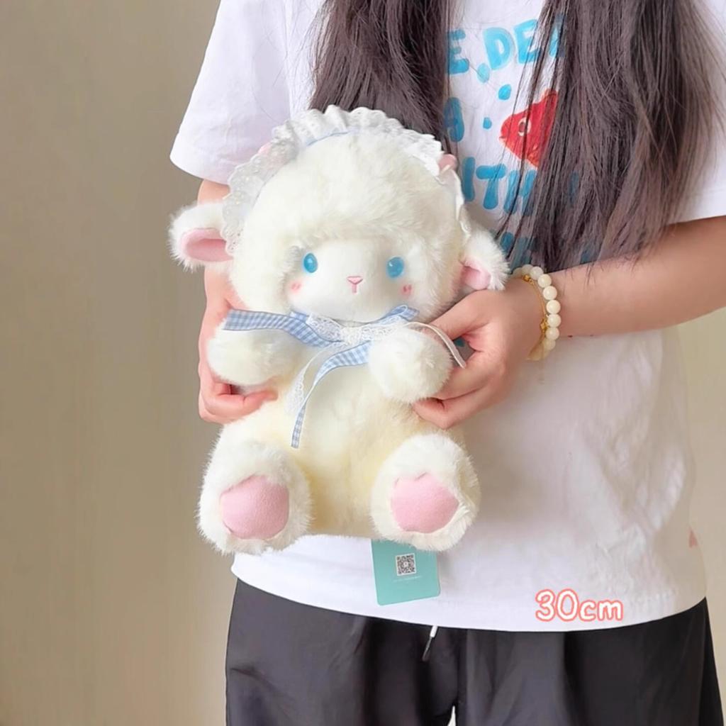 20-40cm Angel Lamb Plush Toy Decoration Sofa Back Cushion Comfort Companion Doll Soft Pillow Room Cute Little Sheep Girl Gift