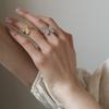 Natural Smart Butterfly Ring Women's Simple Small Mori Ring Opening Versatile Hand Jewelry