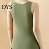 Tank Top Winter Women Thermal Vest with Chest Pads Seamless Velvet Fast Temperature Lock Sleeveless Shaping Heating V Neck Slim Fit Elastic Inner Wear