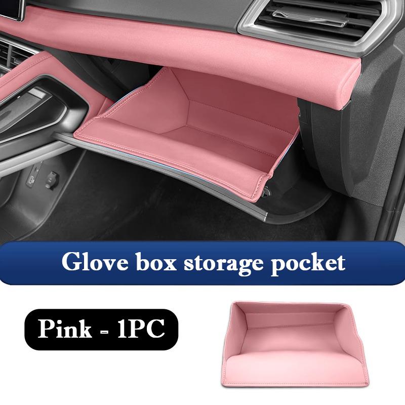 For BYD Atto 2 Car Glove Box Storage Bag Pocket Protective Pad Leather Anti Kick Pad Protection Sticker Interior Stowing Tidying