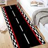 Airport Runway Hallway Runner Rug Airplane Pattern Soft  Non-Slip Floor Mat Aviation Theme Kids Room Living Room Decor Rug