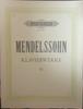 [USED] Mendelssohn Piano Works Volume 3 Peters Edition
