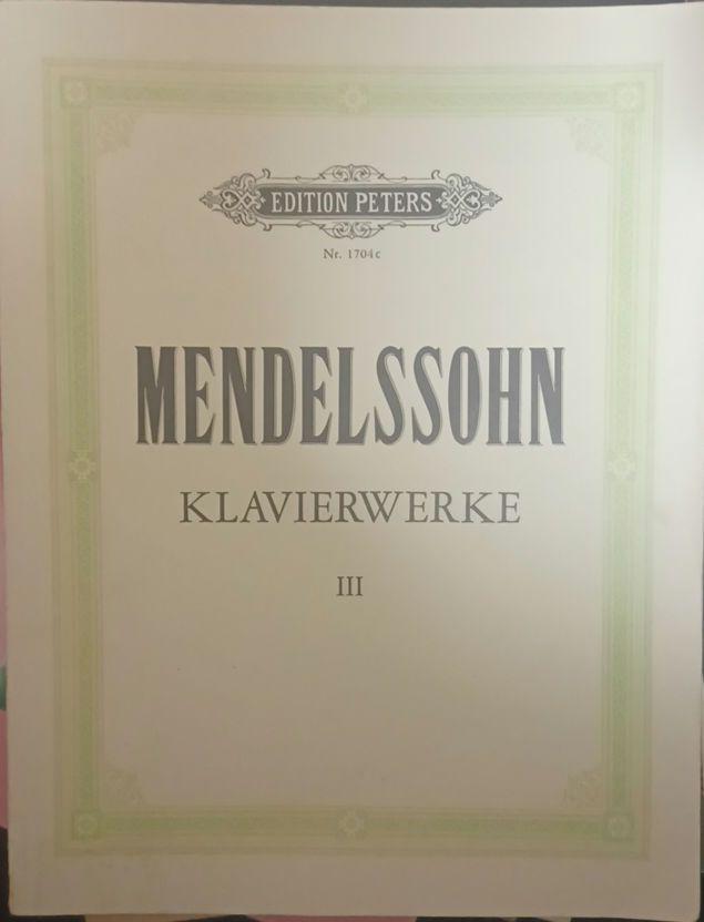 [USED] Mendelssohn Piano Works Volume 3 Peters Edition