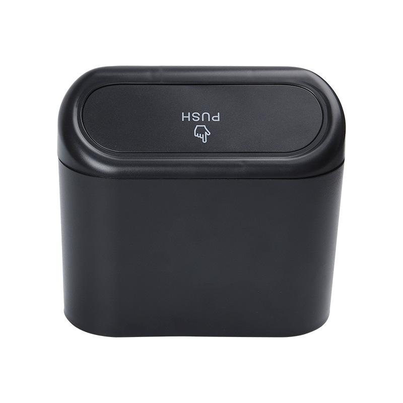 Auto Mülleimer Hängend Fahrzeug Müll Staubbehälter Aufbewahrungsbox Kunststoff Drückbarer Mülleimer Auto Organizer Auto Innenraum Zubehör