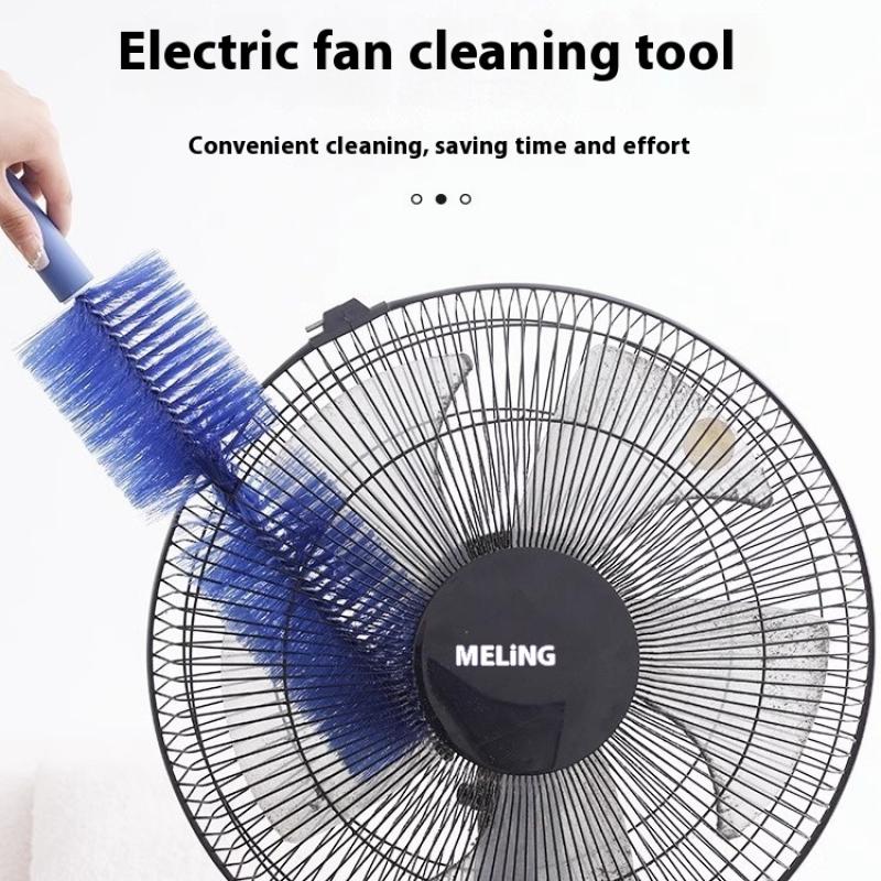 1 Piece Long Handle Air-Conditioner Shutter Cleaning Tool Bendable Fan Brush Ultra-Fine Bristles Fan Inner Duster Remover