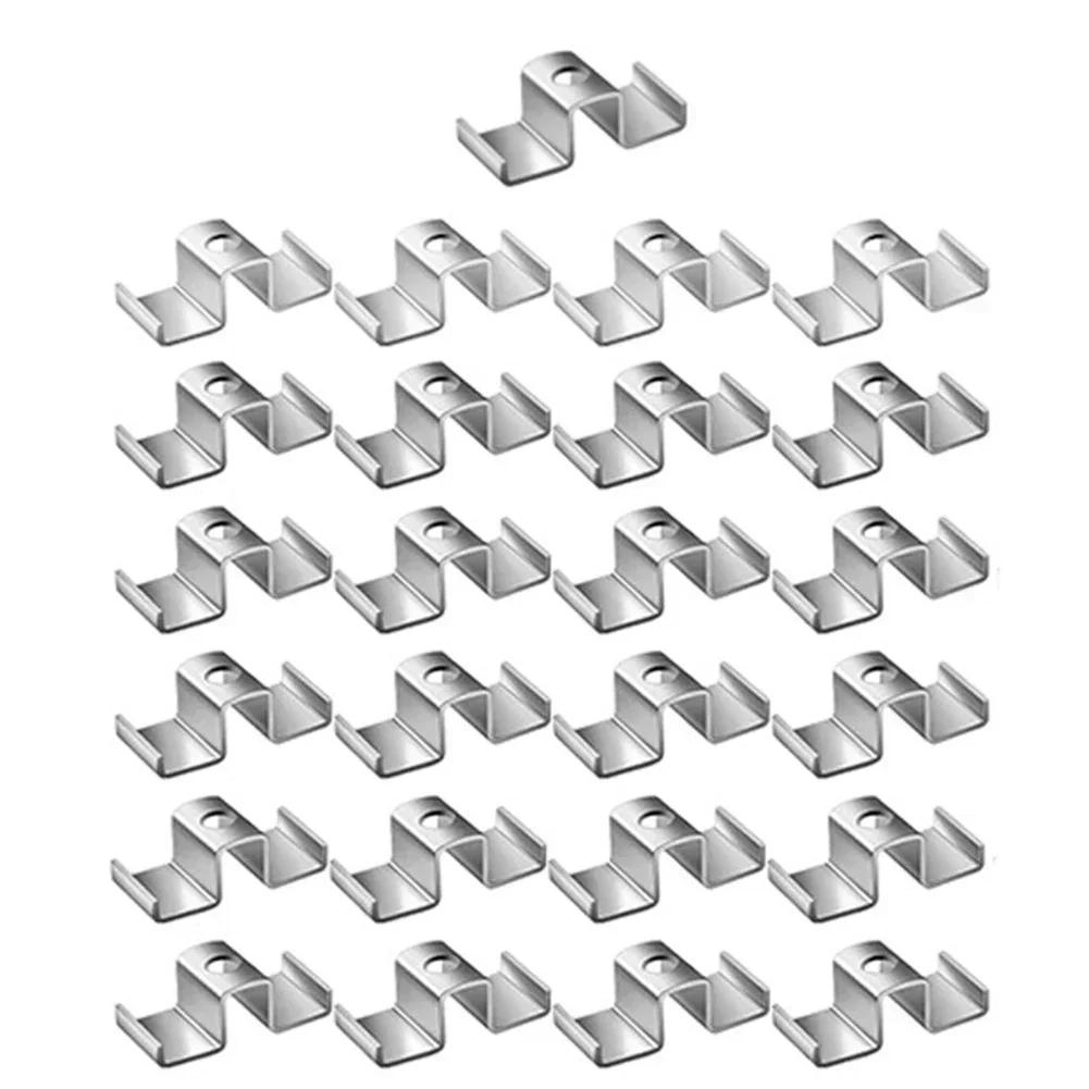 20/50 Pcs Saddle Clips For Grating Bar Grating Saddle Clips For Fixing Screw Fixing Fastener For Securing Installations Drainage