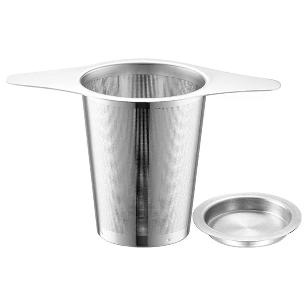 Hot Stainless Steel Tea Infuser Extra Fine Perfect Size Teapots Reusable Double Handles Items Home