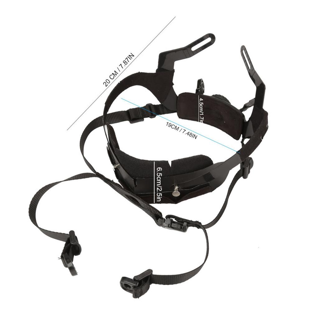 Outdoor Adjustable Helmet Liner Head Locking System Headset Accessory (Black)