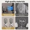 Non Perforated Refrigerator Magnetic Hook, Household Door Rear Hook, Multifunctional Thickened Strong Suction, Reusable Suction