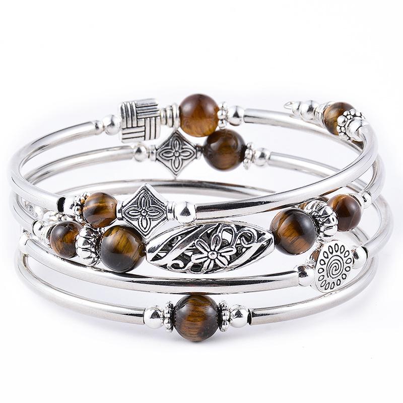 JYL TS Bracelet Bohemian  Turquoise Beads Evokes Adventure & Harmony
