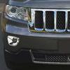 Chrome Left+Right Fog Light Lamp Cover Bezels Trim For 11-13 Jeep Grand Cherokee