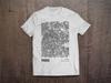 Paris France Blueprint City Map Coordinates / Heavyweight Cotton Unisex T Shirt with Print Tee Top
