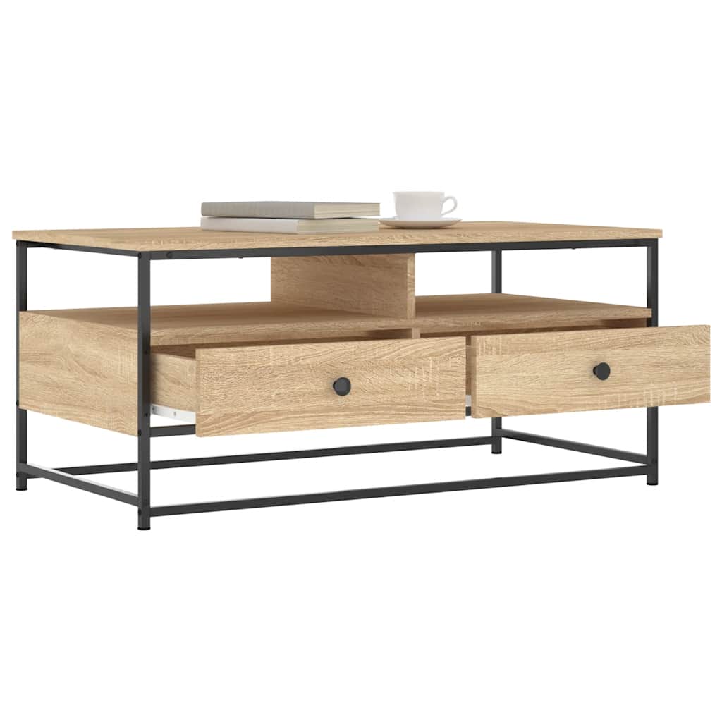Coffee Table Sonoma Oak 100x51x45 Cm Particleboard