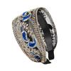 1PC Hollow Lace Flowers for Women Girls Sequins Bezel Headdress Wide Edge Fashion Headband Hair Hoop with Tooth