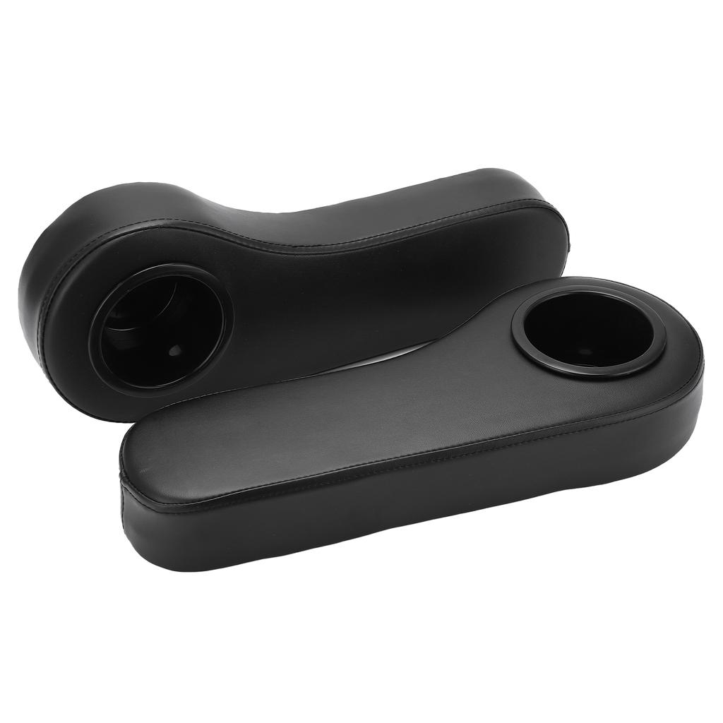 2PCS Club Car Rear Armrest Cup Stand Passenger Driver Side Black Universal Replacement for Yamaha