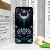 Luxury Floral Art Lotus Flower Pattern Phone Case for Samsung Galaxy S25 S24+ S23 Ultra S22 Plus S20 S21 FE M53 M34 Soft Covers