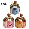 Soft Stuffed Pumpkins for Kids Room Whimsical Patchwork Pumpkin, Pumpkin Table Decor, Cute Smiling Face Decorative Fireplace Mantel Cloth Tabletop