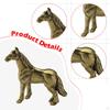 Horse Statue Tea Pet Ornament Art Brass Miniature Sculpture Animal Figurine for Restaurant