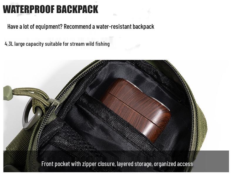 Men's Tactical Camouflage Crossbody Bag - Multi-Functional, Portable Outdoor Chest Bag for Camping, Sports & Cycling