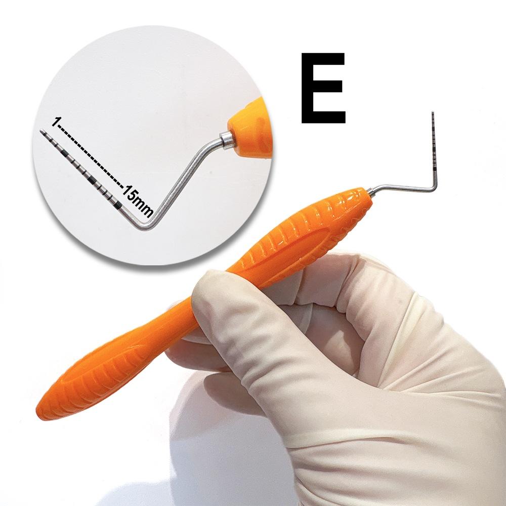 

1 шт. Стоматологічний пародонтальний зонд із скалером Dental Explorer Інструмент Інструмент Стоматолог Ендодонтичний інструмент Зонд CPI з нержавіючої сталі 1 piece E silicone