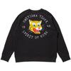 ONITSUKA TIGER Oversized Top Sweatshirt With Letter Print Unisex Tops Black 2183A513-002