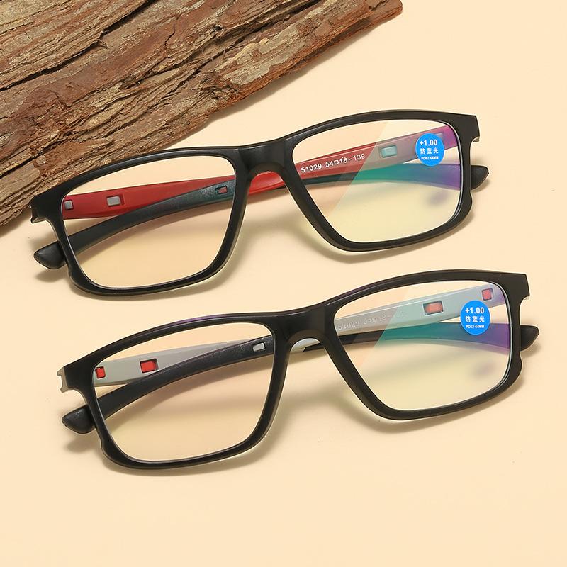 Ultralight Anti Blue Light Reading Glasses Fashion Tr Frame Hd Presbyopia Eyeglasses Men Women Eye Protection Far Sight Goggle