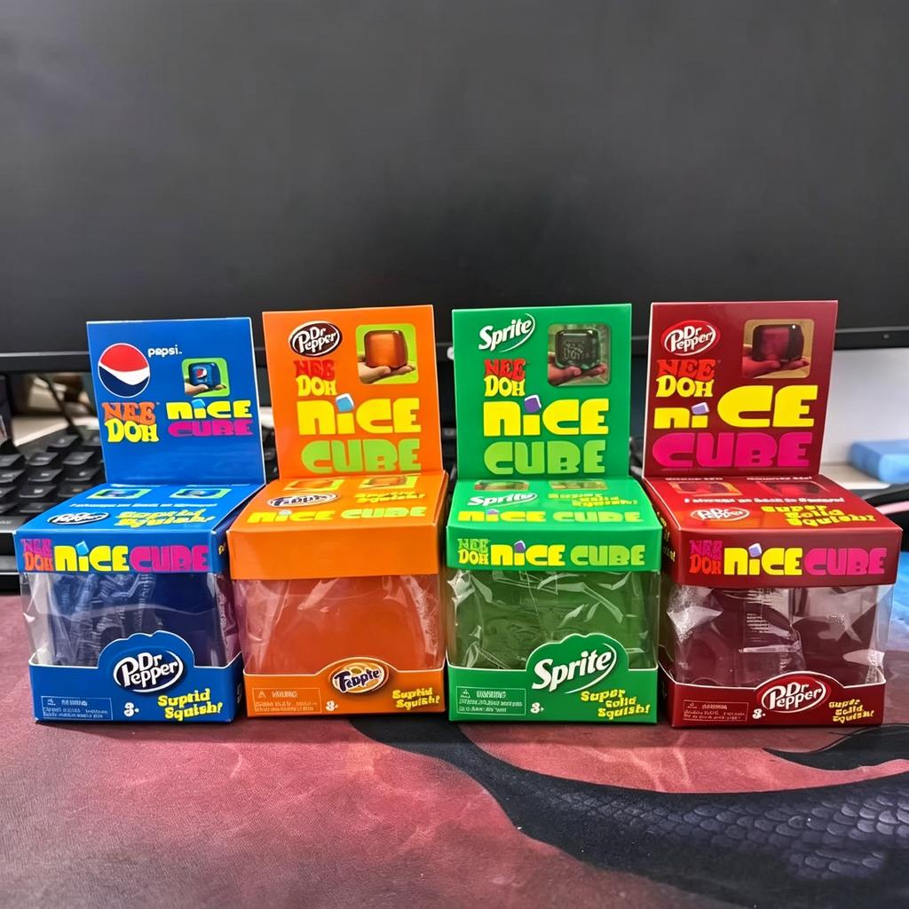 Nee Doh Modell Weiches Quetschspielzeug Schönes Würfel Sensorischer Stressabbauer Fidget-Werkzeug Gegen Angst Für Erwachsene & Kinder Premium Auf Lager