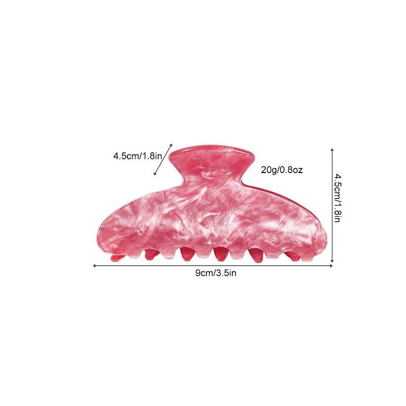 The Oval Hair Clip Exudes A High-end Feel. The Half-tied Shark Clip At The Back of The Head Is A Fashionable Hair Accessory