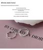 Yinruitai S925 Sterling Silver Korean Heart Design Thin Band Ring for Women